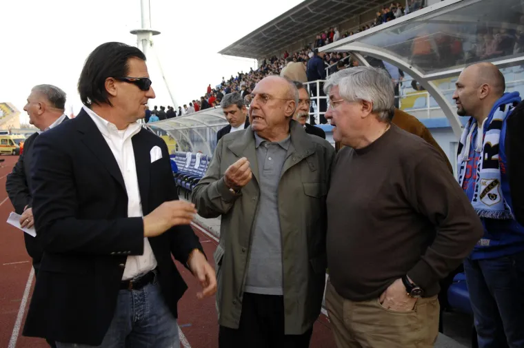 21.03.2012. Rijeka - 18. kolo HNL-a na stadionu Kantrida. Rijeka - Hajduk. Damir Mišković, Gabrielle Volpi i Predrag Sloboda.