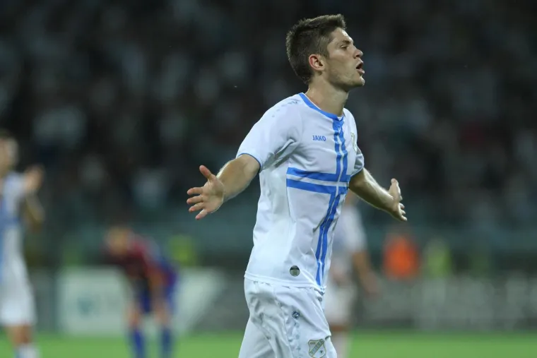 27.07.2014., stadion Kantrida, Rijeka - 1. HNL - 02. kolo, HNK Rijeka - HNK Hajduk. Andrej Kramarić. 
