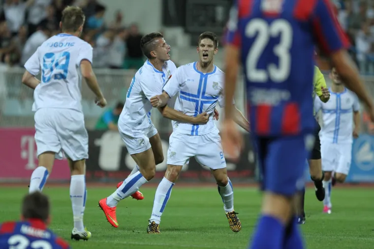 27.07.2014., stadion Kantrida, Rijeka - MAXtv 1. HNL, 02. kolo - Rijeka i Hajduk. Andrej Kramarić slavi pogodak. 