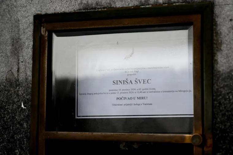 Velika tuga na Mirogoju: Obitelj i prijatelji oprostili su se od legendarnog Siniše Šveca