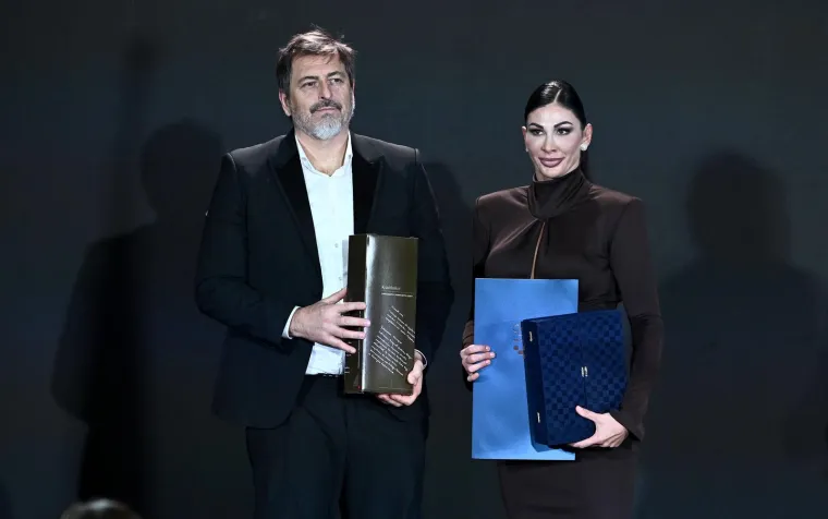 Helena Jurišić i Vlado Šola, stručni sukomentator RTL-a. 