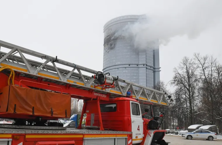 Služba za medije Rustama Minhanova navela je da je zabilježeno osam dronova i da još nema izvještaja o žrtvama