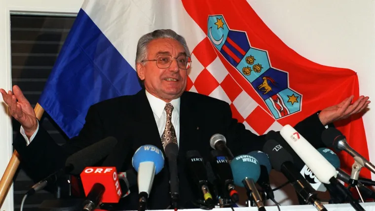Predsjednik je postao nakon pobjede Hrvatske demokratske zajednice na prvim demokratskim izborima u Hrvatskoj nakon Drugog svjetskog rata - u svibnju 1990. godine. Tada je, u Saboru, izabran za predsjednika Predsjedništva tada još Socijalističke Republike Hrvatske. 
