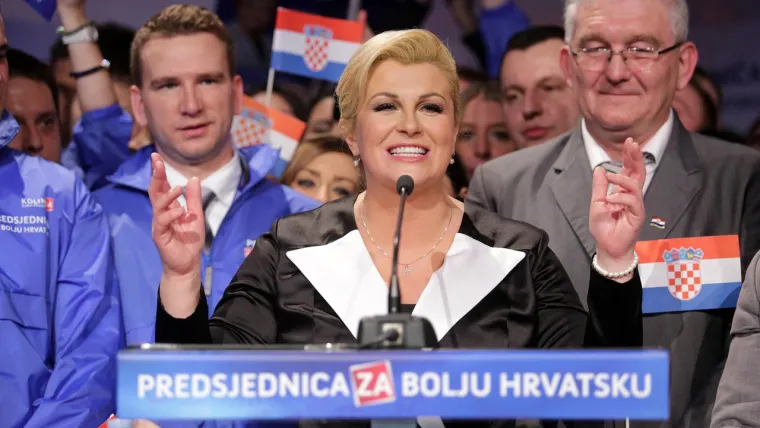 Kolinda Grabar-Kitarović bila je prva hrvatska predsjednica. Na dužnosti je bila od 2015. do 2020. godine. 