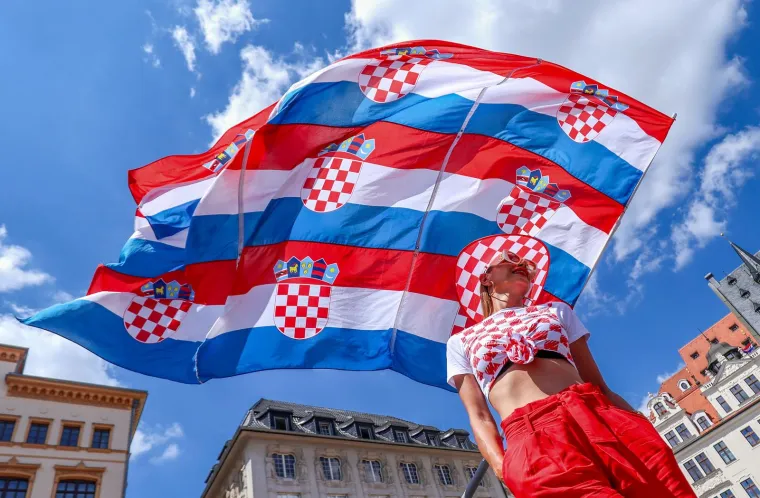 Leipzig - EURO, Njemačka. Navijači hrvatske reprezentacije neumorno pjevali i navijali