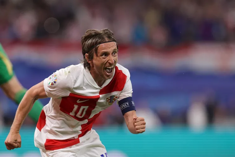 Europsko prvenstvo 2024., skupina B, 3. kolo, Hrvatska - Italija. Luka Modrić zabio gol za 1-0.