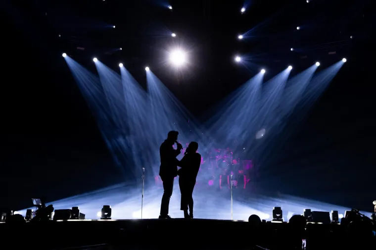  Koncert Nine Badrić u Areni Zagreb. Petar Gra&scaron;o i Nina Badrić