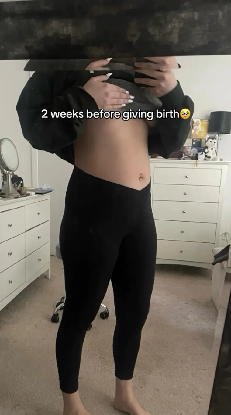 Ovako je Salazar izgledala samo dva tjedna prije poroda. Nigdje ničega!