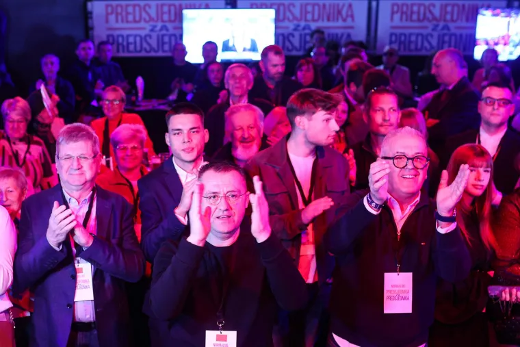 Euforija u stožeru Zorana Milanovića nakon objave prvih rezultata