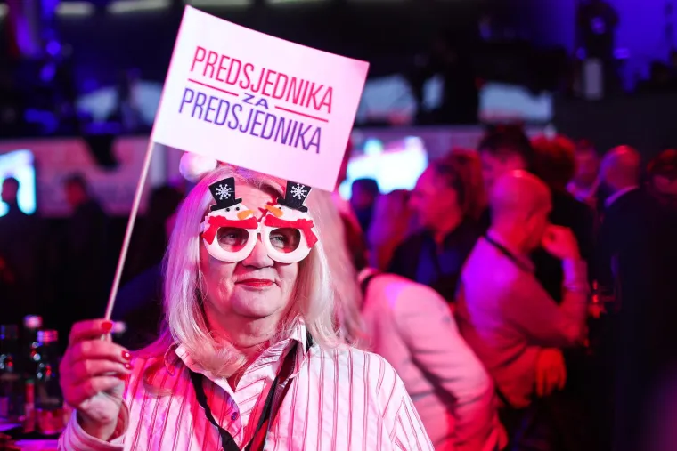 Euforija u stožeru Zorana Milanovića nakon objave prvih rezultata