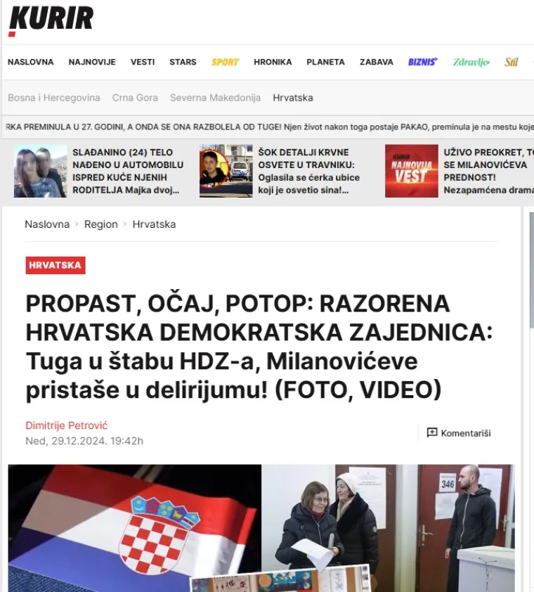 Strani mediji se raspisali o izborima, srpske naslovnice vrištale: 'Propast, očaj, potop, razoren HDZ!'