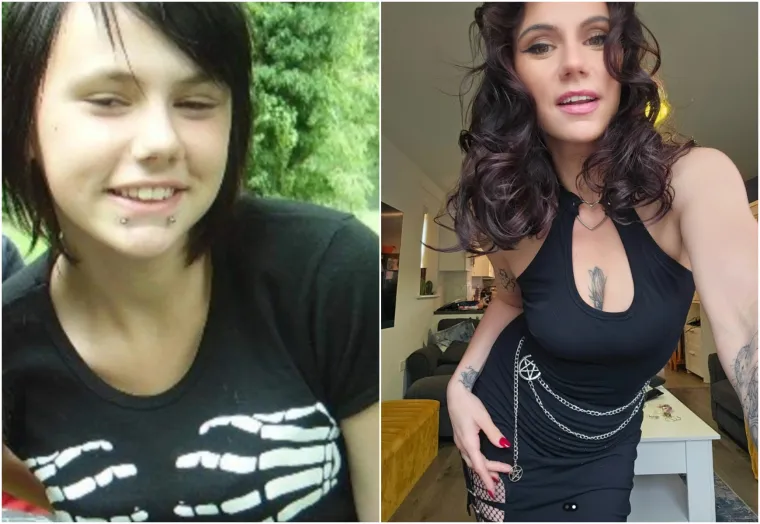 Korisnica Reddita thatoneweirdgoth: Na fotografiji lijevo sa 16 godina, na fotografiji desno s 33 godine