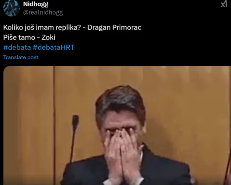 Ovo je sve!😂 Pogledajte memeove na društvenim mrežama oko sučeljavanja Milanovića i Primorca