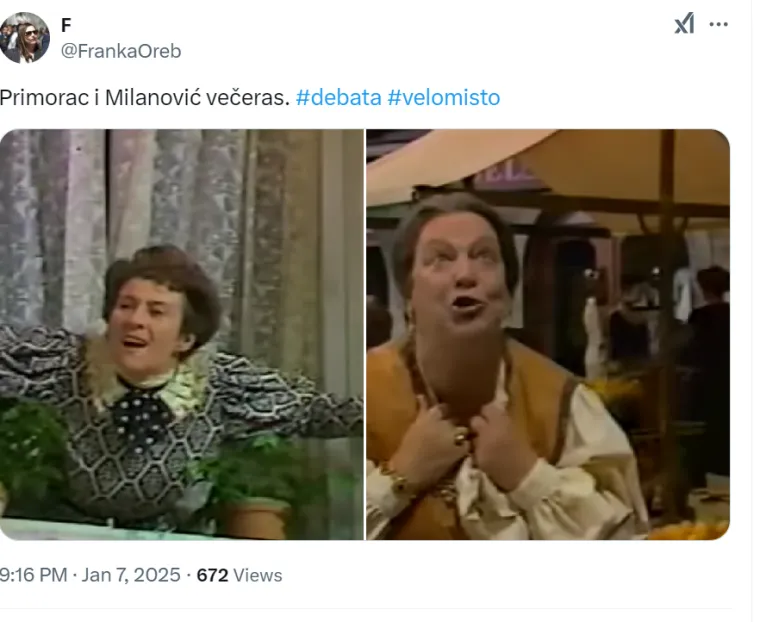 Ovo je sve!😂 Pogledajte memeove na društvenim mrežama oko sučeljavanja Milanovića i Primorca