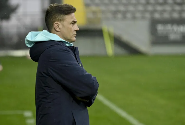 U početku zabrinuto lice Fabija Cannavara se promijelnilo kada je Dinamo počeo lijepo igrati i u teškim uvjetima.