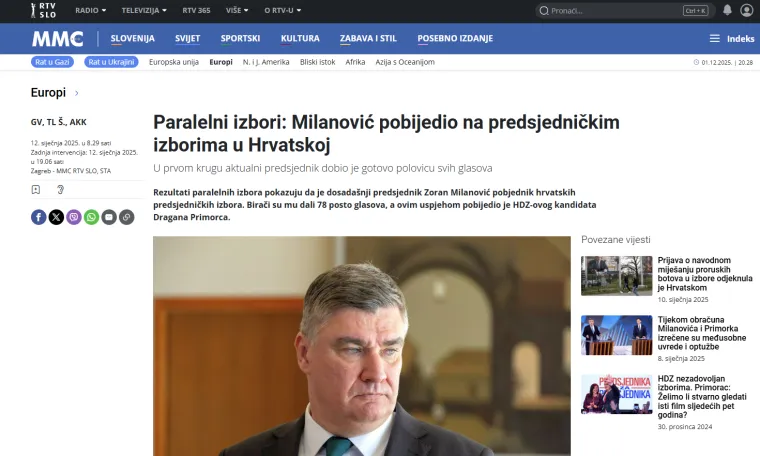 Regionalni portali vrište o pobjedi Milanovića: 'Sravnio je HDZ! Suze i zagrobna atmosfera'