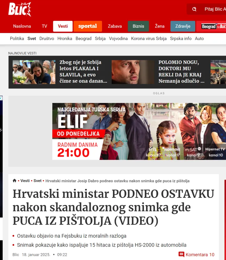 Pogledajte kako regionalni mediji pišu o snimci i ostavci bivšeg potpredsjednika Vlade