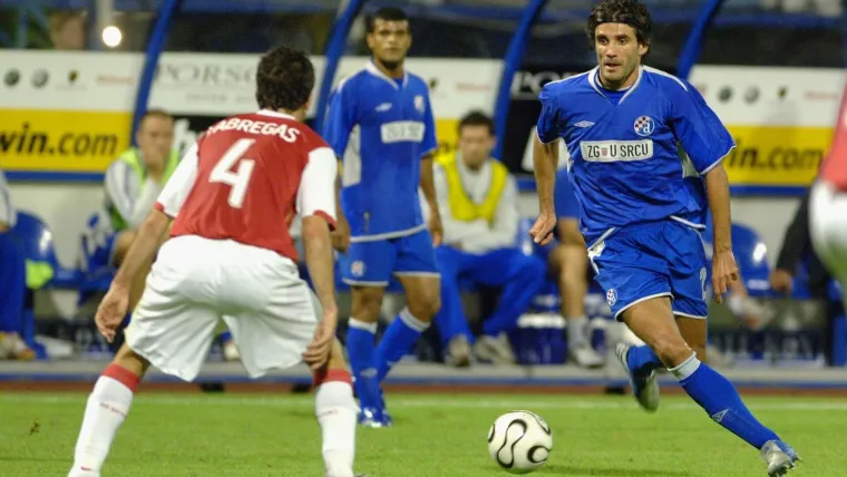 Zoran Mamić i Cesc Fabregas u dvoboju na Maskimiru. U tom susretu 2006. Arsenal je slavio 0:3. 