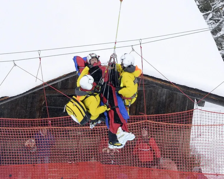 Hannes Reichelt je bio u toliko lo&scaron;em stanju da je odvežen helikopterom.