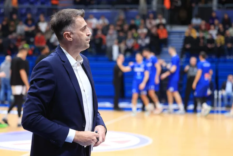Josip Sesar prije utakmice. 