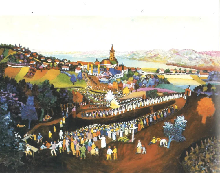 Slavko Stolnik, Hodočašće u Mariju Bistricu, 1990.