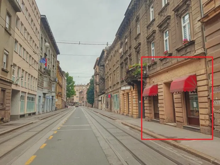 Nekretnina u Ilici 124 u Zagrebu ima površinu od 61,22 kvadrata. Riječ je o prizemlju ulične zgrade, početna mjesečna neto zakupnina je 533,84 eura, a jamčevina je 1.601,52 eura
