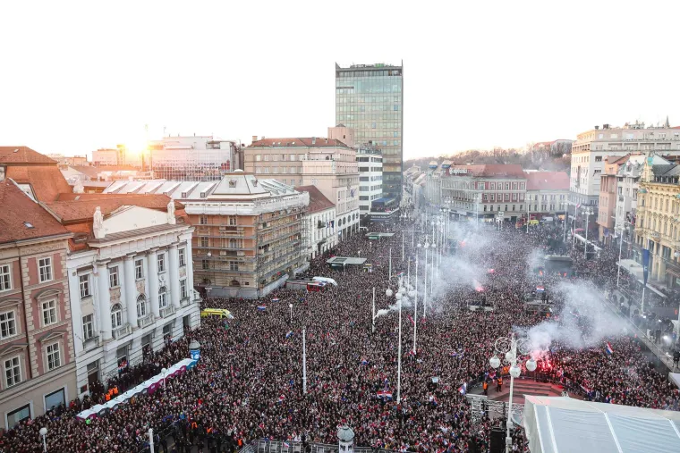 Doček hrvatskih rukometa&scaron;a