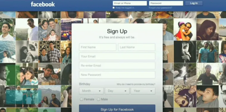 Izvorna verzija, poznata kao &quot;TheFacebook&quot;, pokrenuta je 4. veljače 2004. godine isključivo za studente Harvarda.