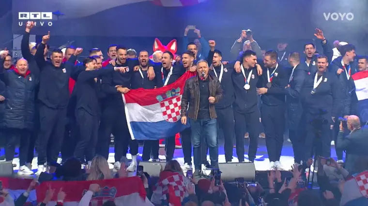 Doček hrvatskih rukometa&scaron;a