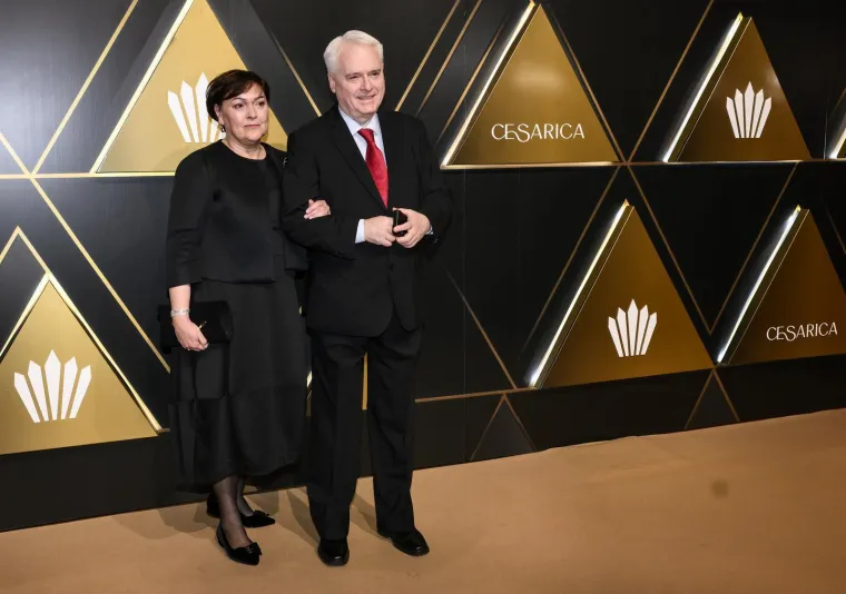 Na Cesarici je bio i bivši predsjednik Ivo Josipović uz suprugu Tatjanu Josipović.