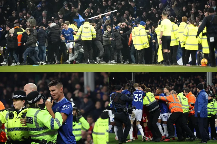 Posljednja utakmica na kultnom Goodison Parku pamtit će se po kaosu i tučnjavi igrača Liverpoola i Evertona. Oba kluba su iz istog grada i veliki rivali. 