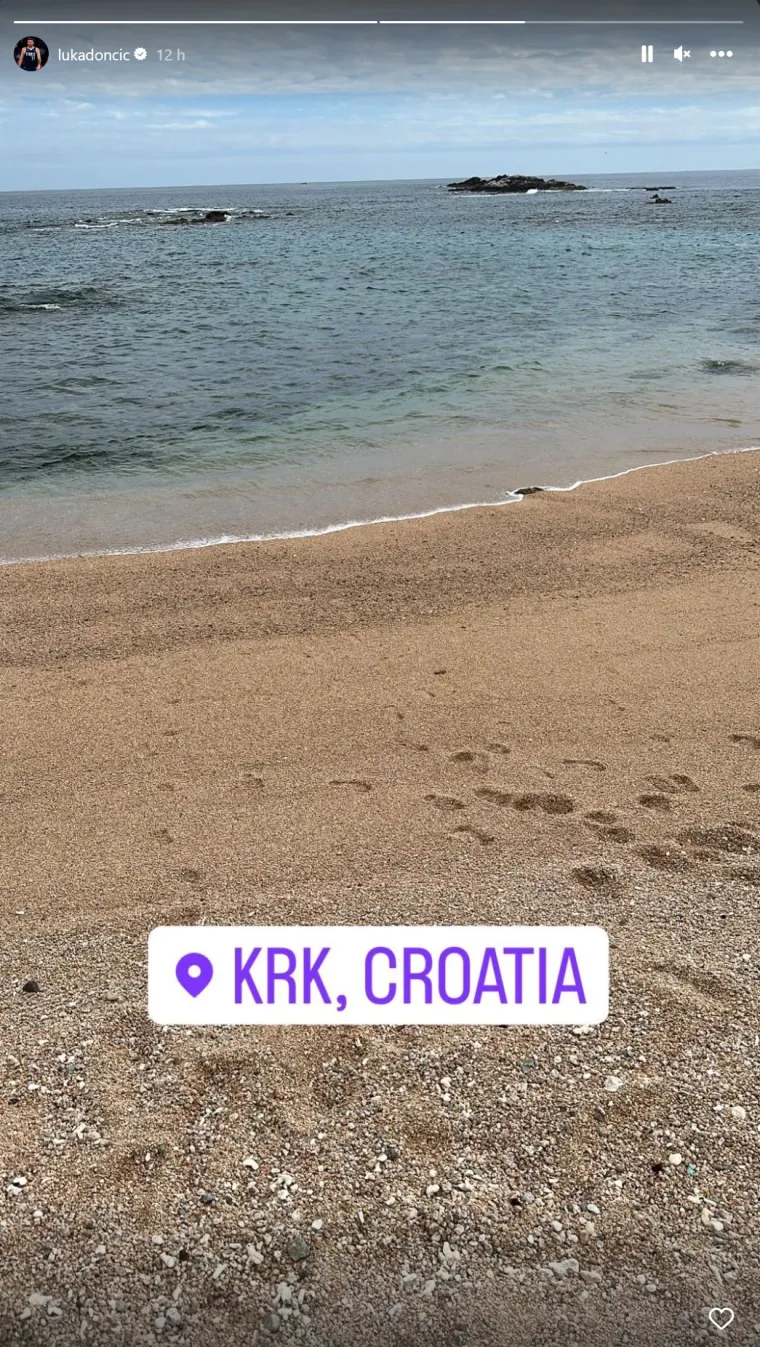 Jedna od objava Luke Dončića s Krka. 
