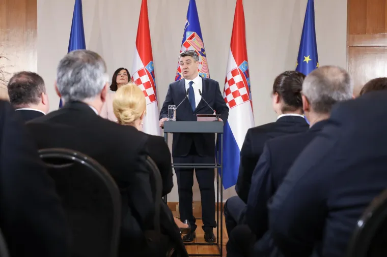 Nakon potpisivanja prisege, Zoran Milanović održao je inauguracijski govor