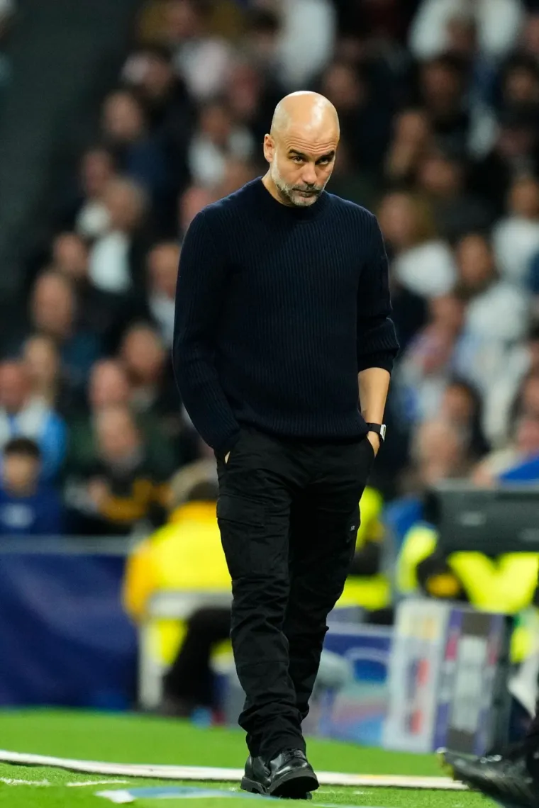 Guardiola je bio jako nemiran tijekom utakmice i izgledao je frustrirano.