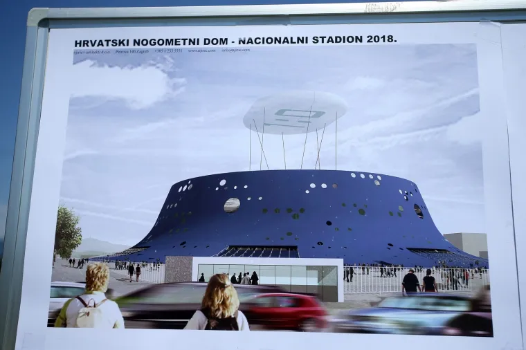 Bandić je htio graditi nacionalni stadion tzv. Palvi vulkan. Dizajn je je mnoge podijelio, ali projekt je ostao samo na slikama