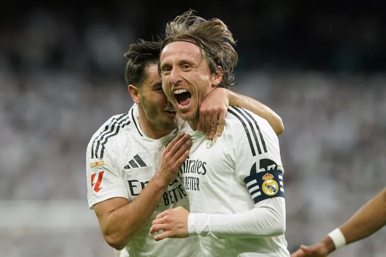 Luka Modrić emotivno je proslavio gol. 
