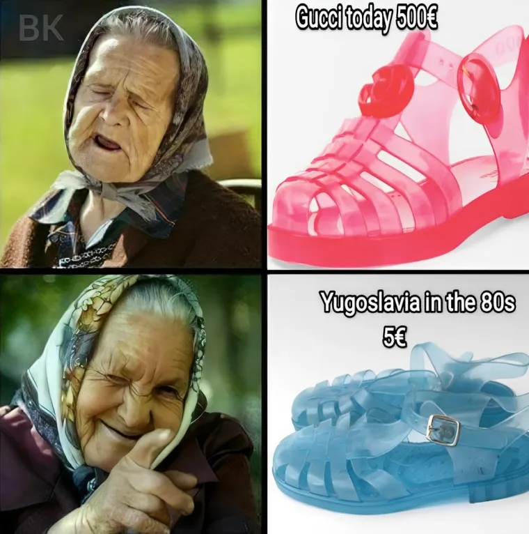 Prepisan dizajn s jadranskih plaži osamdesetih. Plagijatori!