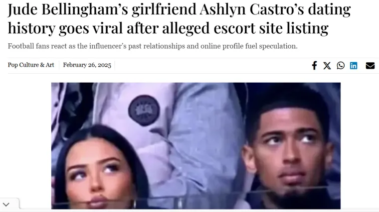 Ovo je tekst The Exspress Tribunea o Ashley Castro. 