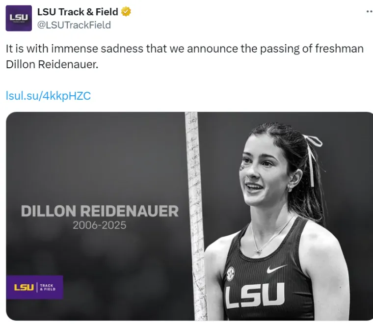 Louisiana State tuguje, kao i svi koji su ju poznavali. 