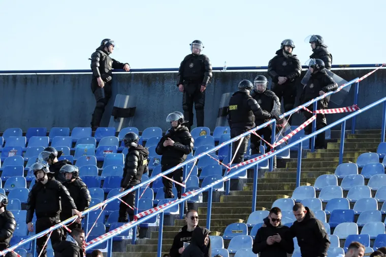 Mjere opreza za ovaj derbi su od samog starta utakmice na visokoj razini.