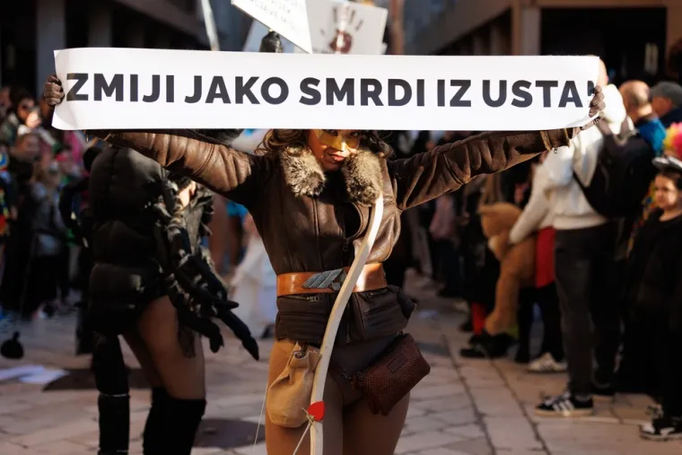 Za veliku završnicu takozvanog &quot;petog godišnjeg doba&quot; građani su osmislili razne kreativne maske. 