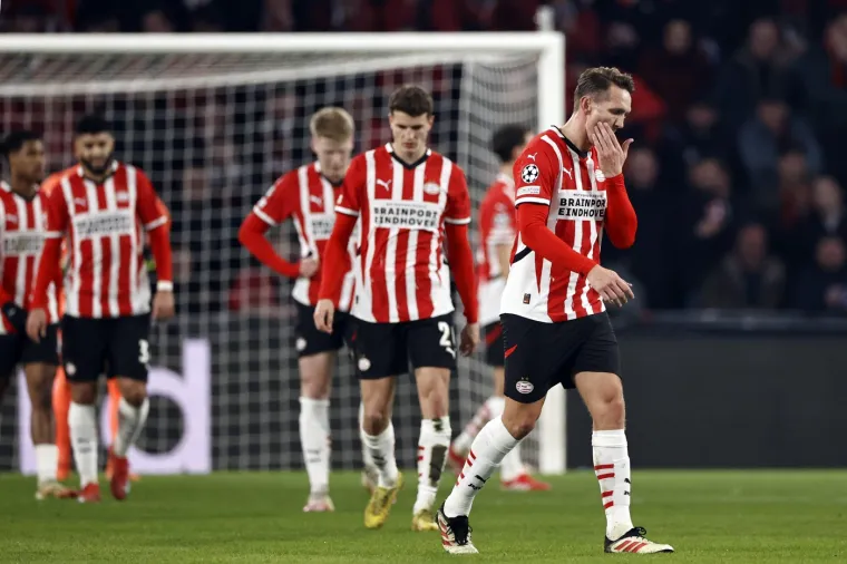 Bio je to najveći poraz nizozemskog prvoligaša u Ligi prvaka. Malo je reći da su igrači PSV-a bili razočarani. Slijedi im zasigurno neprospavana noć