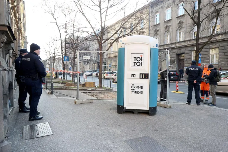 Pobuna u centru Zagreba: Radovi na podzemnim spremnicima pod nadzorom policije