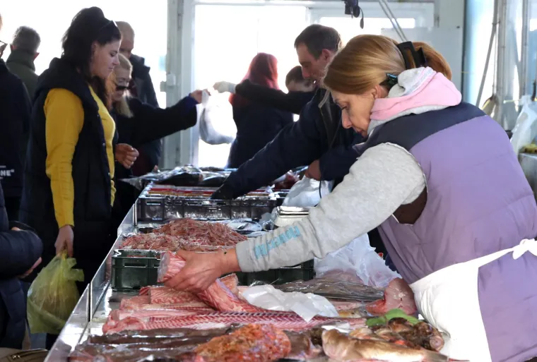 Živahno na šibenskoj tržnici: Pogledajte po kojim se cijenama prodaju orade, škarpine, brancini