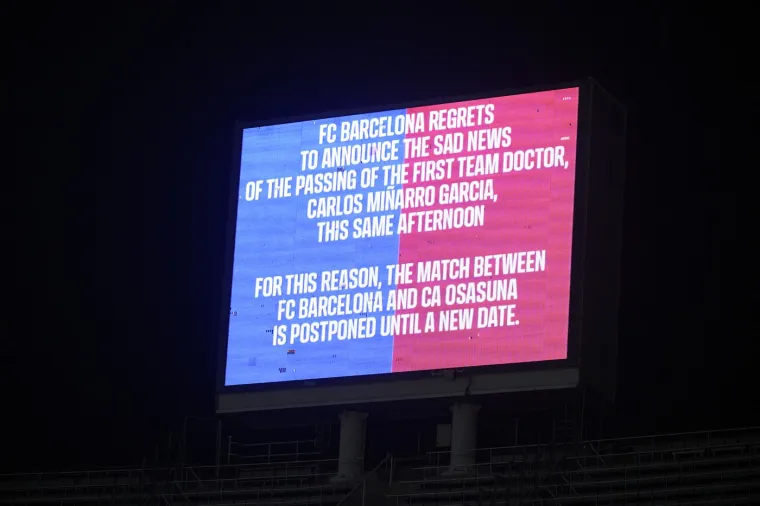 Priopćenje na velikom displeju.