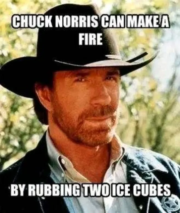 &quot;Chuck Norris može zapaliti vatru trljajući dvije kockice leda&quot;