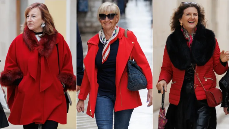 Dame su za subotnju &scaron;etnju gradom odabrale crvenu boju.