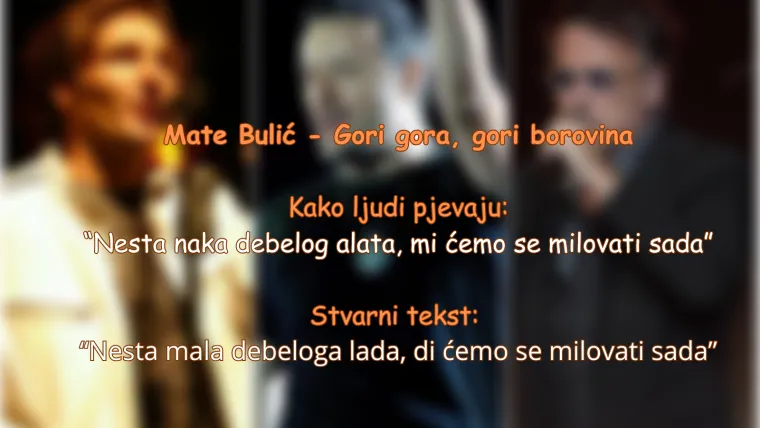 Kad 'ladim jaja' postane refren: Tko zna pravi tekst nek prvi baci kamen, ovo su najveći glazbeni gafovi ikad