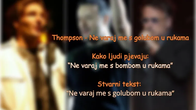 Kad 'ladim jaja' postane refren: Tko zna pravi tekst nek prvi baci kamen, ovo su najveći glazbeni gafovi ikad