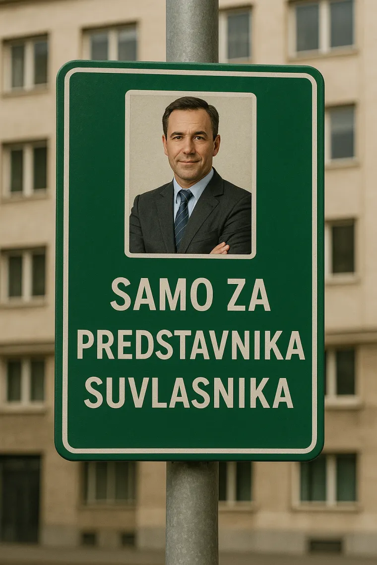 S obzirom na činjenicu da je na predstavnike suvlasnika odnedavno pao daleko veći zakonski teret, zbog čega su mnogi počeli odustajati od te izuzetno važne funkcije, zagrebačko Gradsko poglavarstvo odlučilo je tim ljudima izaći u susret te im omogućiti i neke povlastice.


Tako će ubuduće svaki predstavnik suvlasnika imati vlastito parkirališno mjesto uz fotografiju koja će potvrđivati njegov/njezin identitet (fotografija koju vidite na znaku je ilustrativne prirode).


Grad je pojedinim zabrinutim predstavnicima suvlasnika poručio da fotografija na znaku neće biti obavezna i da će tamo moći postaviti i registarske oznake svog vozila  (pitanje je dogovora po podnošenju zahtjeva), a tko bude zatečen da neovlašteno koristi takvo parkirališno mjesto, zateći će kaznu u iznosu od 300 eura.